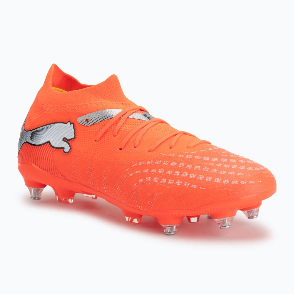Футбольные бутсы PUMA Future 9 Match MxSG glowing red/puma white/puma black/puma silver