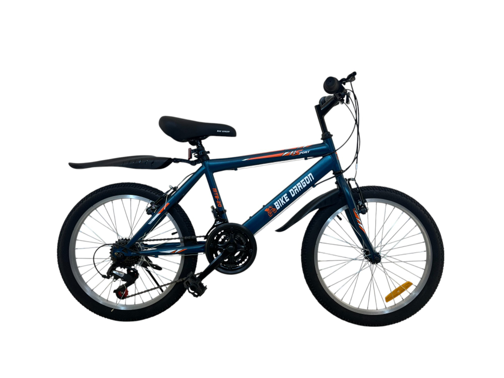 Велосипед Bike Dragon 20" 21скор (ст.рама,SunRun, Жесткая вилка, тормоз V-brake) BD-1-20-1 синий