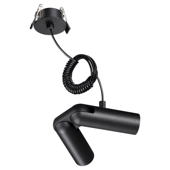 359386 KONST NT24 041 черный База встраиваемая для ввода питания с гибким угловым соединителем «L» и проводом-подвесом (длина провода – 2м) IP20 48V G