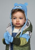 шапка с варежками