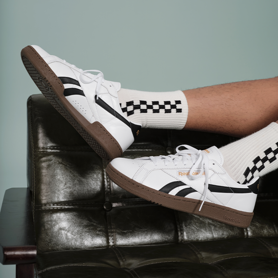 Reebok CLUB C ПЛОЩАДКАМИ В Великобритании Кроссовки для скейтбординга Самые Белые в Мире Юнисекс