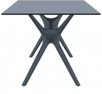Стол пластиковый Siesta Contract Ibiza Table 180, антрацит