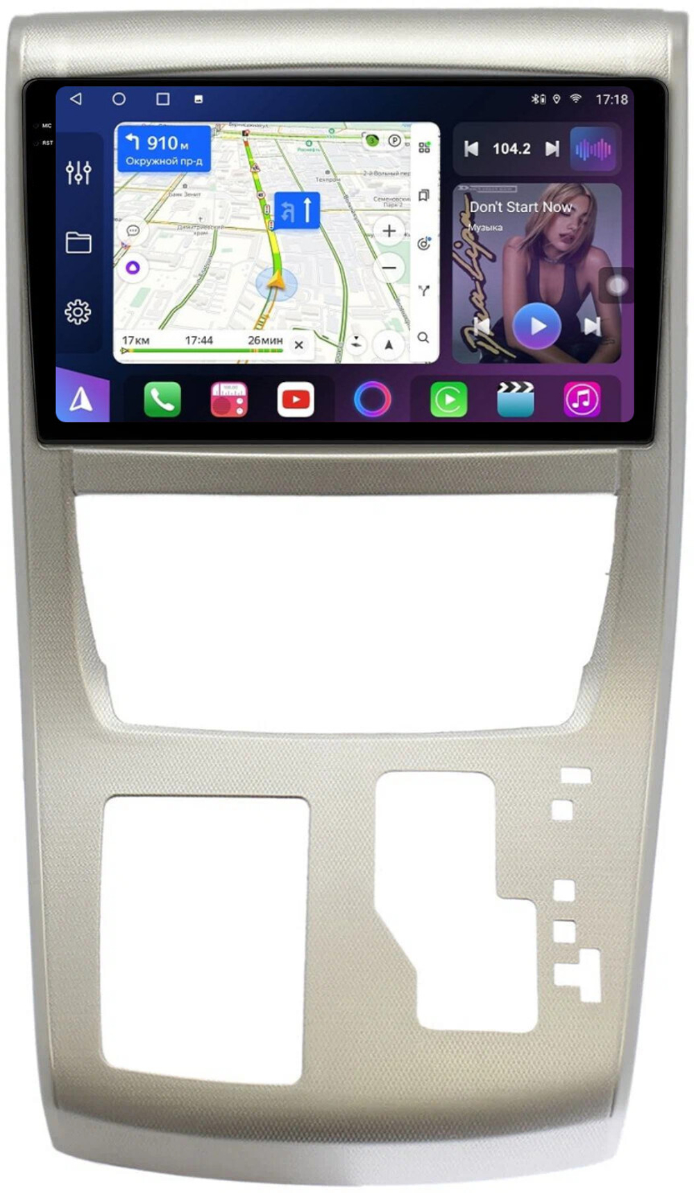 Магнитола для Toyota Alphard 2 H20, Vellfire 1 H20 2008-2015 (полочка под экраном, большая рамка) - FarCar BM10-9536-10F1 монитор 10.36" QLED на Android 14, TS10, 4+32Гб, CarPlay, 4G SIM-слот