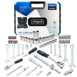 Набор инструментов 1/4'' 1/2'', 82пр. (6-гран) Scheppach Sch-4821-5