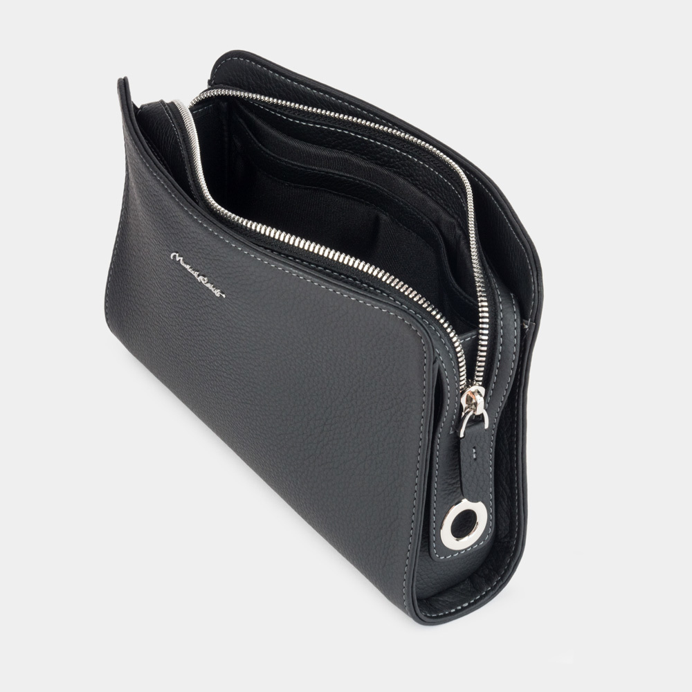 Сумка Emilie из кожи теленка, черного цвета