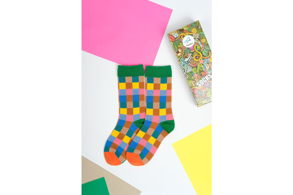 Носки Funfur Quadro в наборе 5 пар