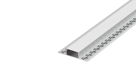 Donel, Встраиваемый алюминиевый анод. профиль под ГКЛ 12,5мм, 70х15х2000мм. В комплекте матовый экра