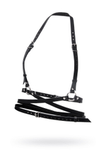 Черная кожаная портупея «Осанка»