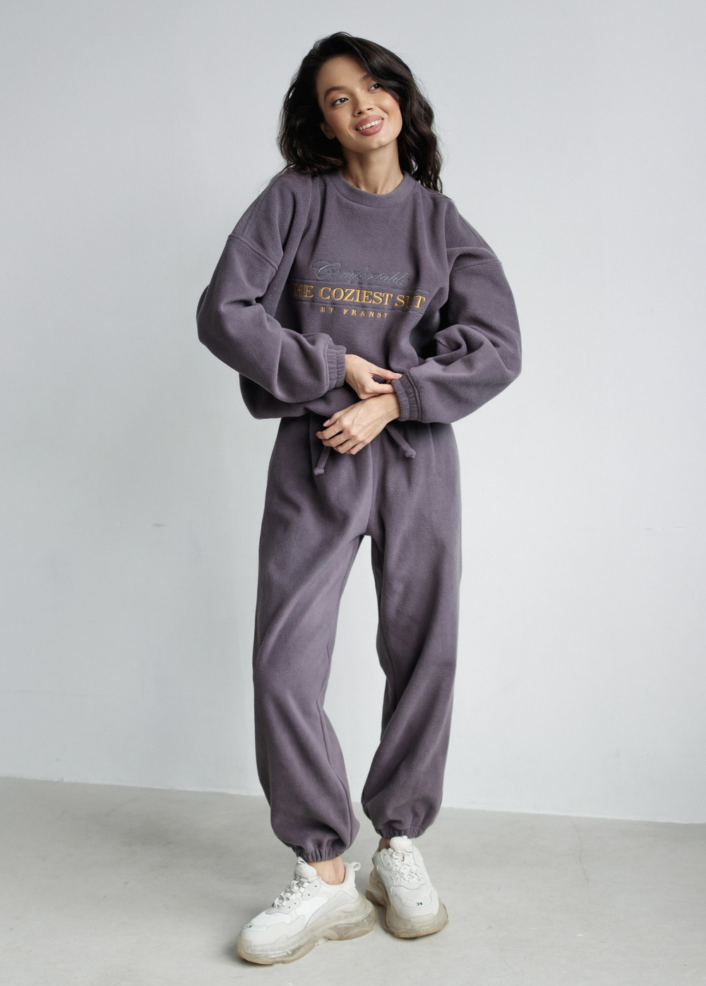 Свитшот THE COZIEST SUIT, лаванда грей