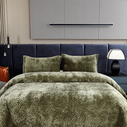 Покрывало 160x220 Sofi De MarkO Деварта оливково-зеленое