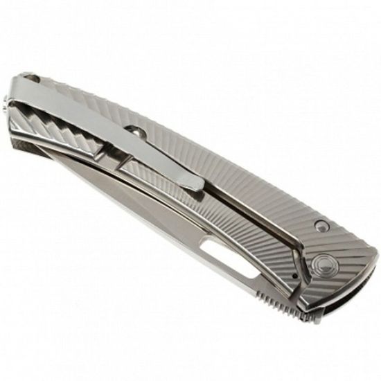 Складной нож Lion Steel "TISPINE" L/TS-1 GS c клинком из стали Uddeholm Elmax® SuperClean, рукоять титан