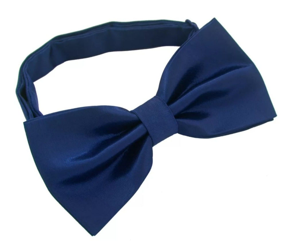 Бабочка галстук для мальчика синяя ярко-синяя синий тёмно-синий электрик яркая в садик школьная на утренник праздничная на праздник классика