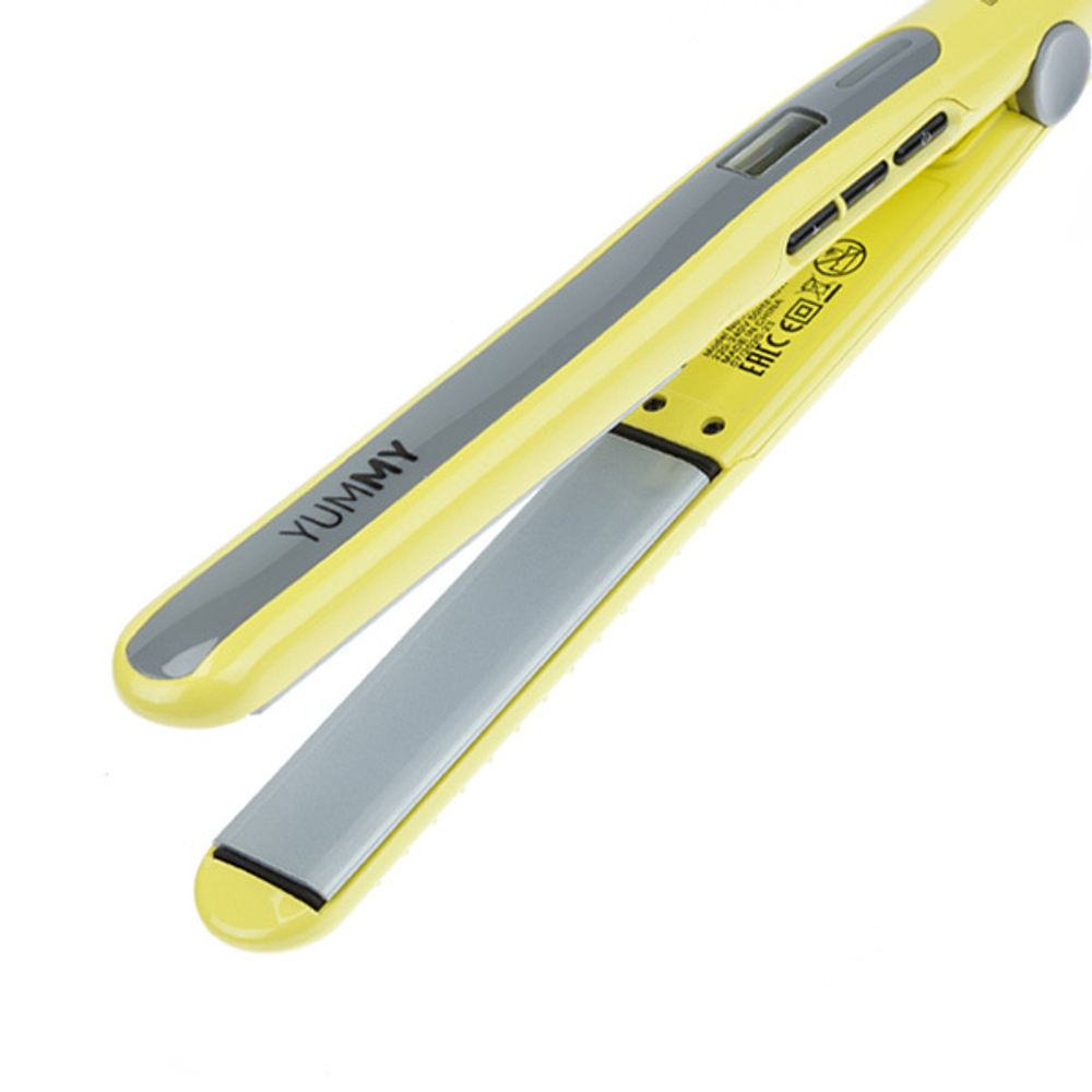 Щипцы для выпрямления волос 25x110мм с терморегулятором Dewal Beauty Dark Charm HI2070-Yellow