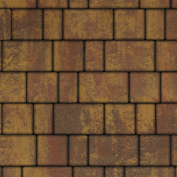 Тротуарная плитка СТАРЫЙ ГОРОД - Листопад гладкий Осень, комплект из 3 видов плит