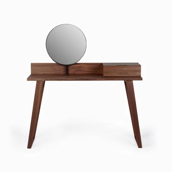 Туалетный стол с зеркалом Anna 120x45 см, шпон ореха