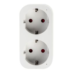 USH-A102 2G-WF WHITE Умный сетевой разветвитель Wi-Fi. 2 гнезда.16A. До 3680Вт. Голосовое управление+приложение UnielSmart. TM Uniel