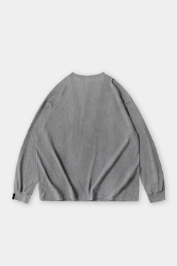 Лонгслив SHMOT "EMINEM" GARMENT DYE Серый