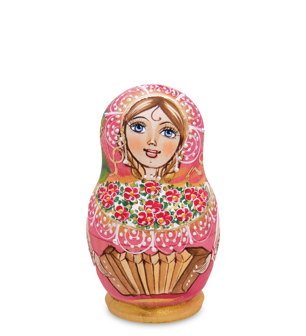 Народные промыслы МР-44/ 3-D Матрешка 5м «Василина» мал.