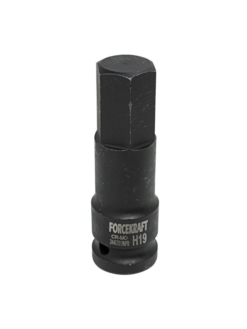 Головка-бита 6-гранная ударная 19мм,1/2'' FORCEKRAFT FK-24407819MPB