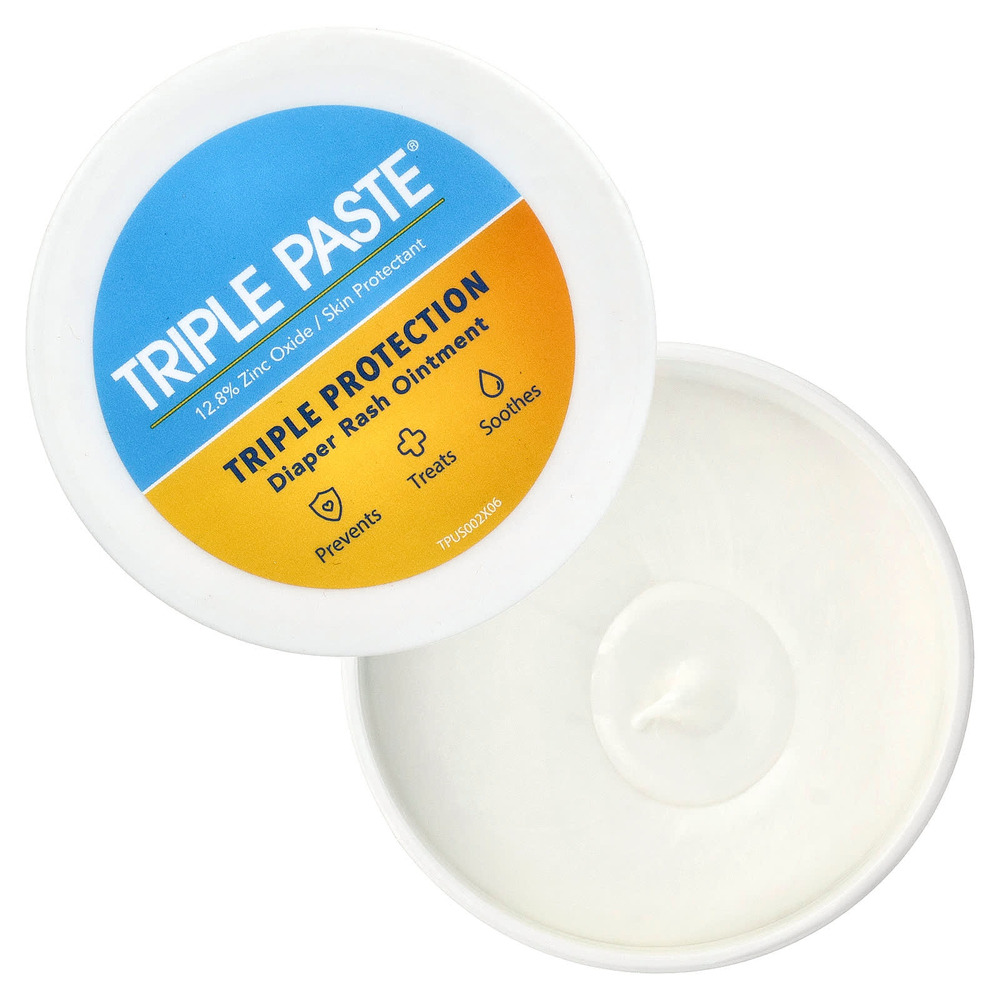 Triple Paste, мазь от опрелостей с оксидом цинка, без отдушки, 227 г (8 унций)