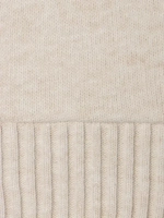 Капор женский вязаный бежевый