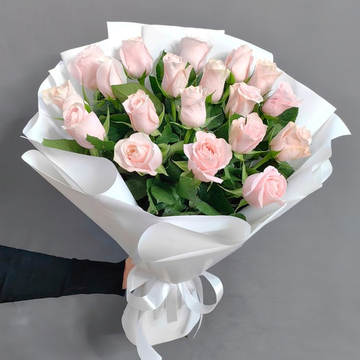 Букет из 19 розовых роз (Кения 60 см)