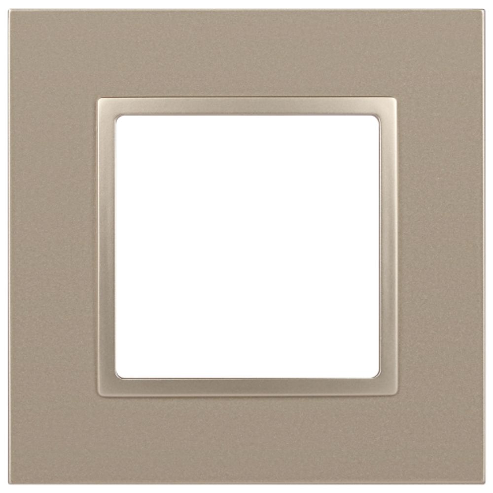 Рамка для розеток и выключателей ЭРА Elegance 14-5011-04 Classic, на 1 пост, шампань
