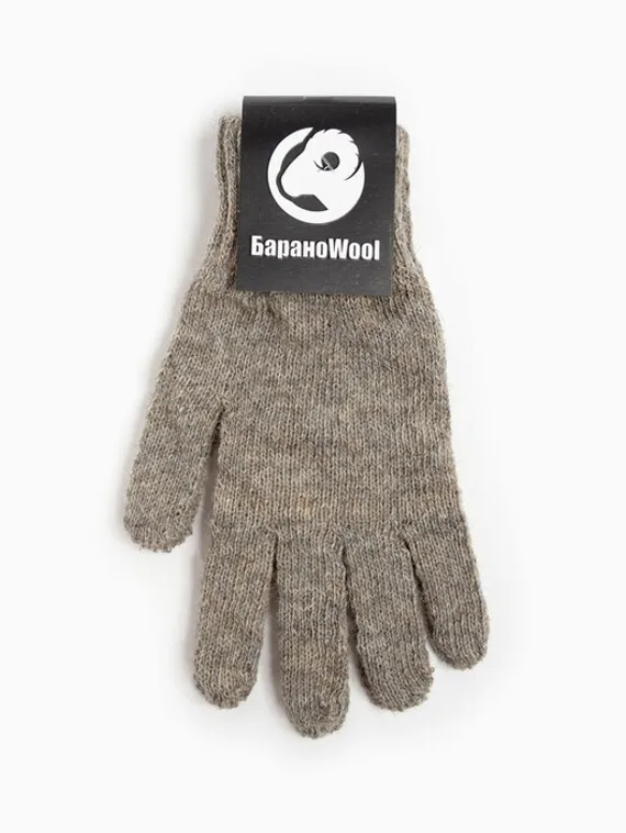 Перчатки женские, цвет светло-серый, размер 18