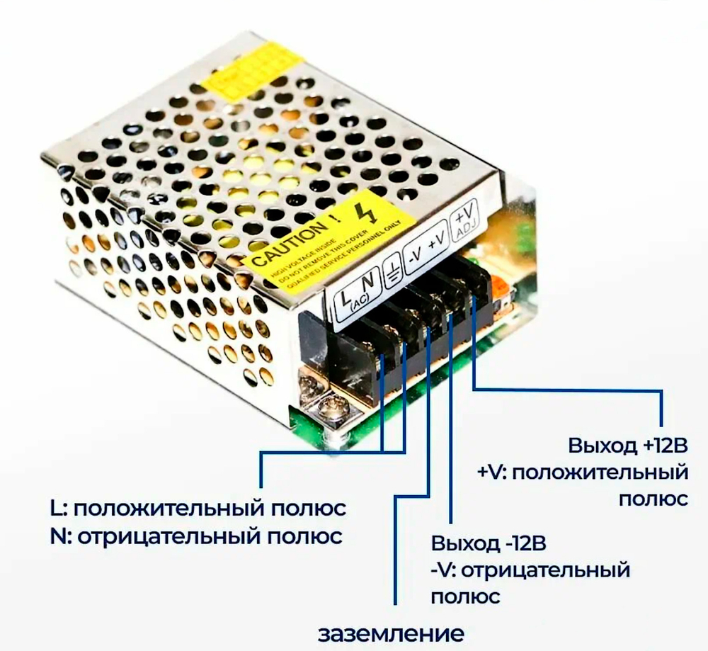 Источник питания 12V, 6.6A, 80W