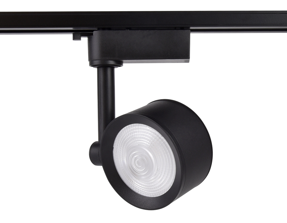 Трековый однофазный светодиодный светильник GL6392 BK черный LED 12W 4200K 24°