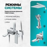 Душевая система Grocenberg GB7008 Хром