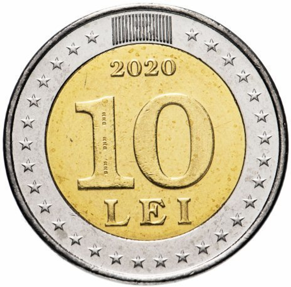 10 лей 2020 г. "30 лет Национальному флагу". Молдавия