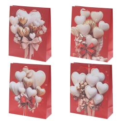 GAEM Пакет подарочный (бумага 210г/м2, блок микс 12шт), L26 W10 H32 см, 4в.