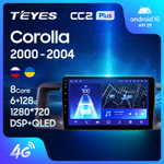 Teyes CC2 Plus 9" для Toyota Corolla E130 E120 2000 - 2004