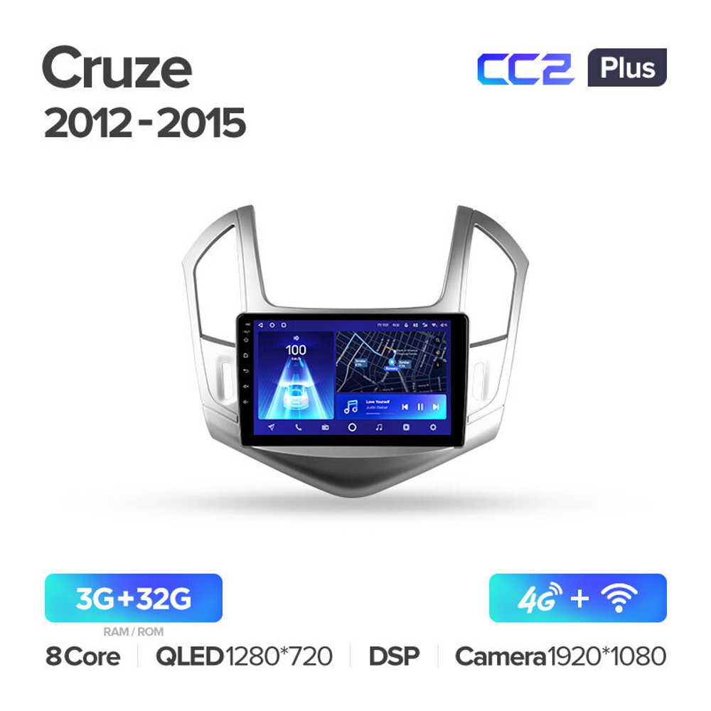 Teyes CC2 Plus 9" для Chevrolet Cruze 2012-2015