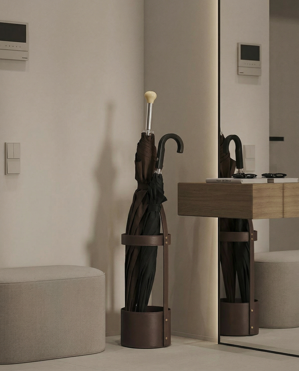 Зонтница Темно-коричневый