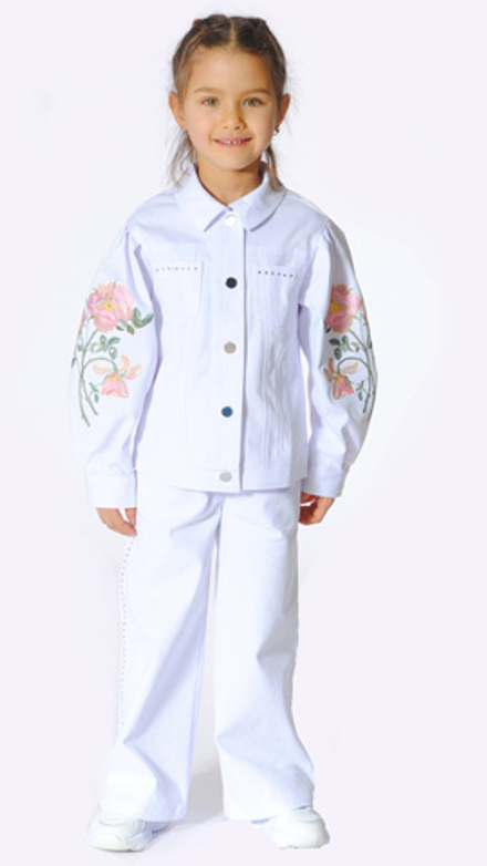 Жакет джинсовый для девочки 3-6 лет Fleur de Vie
