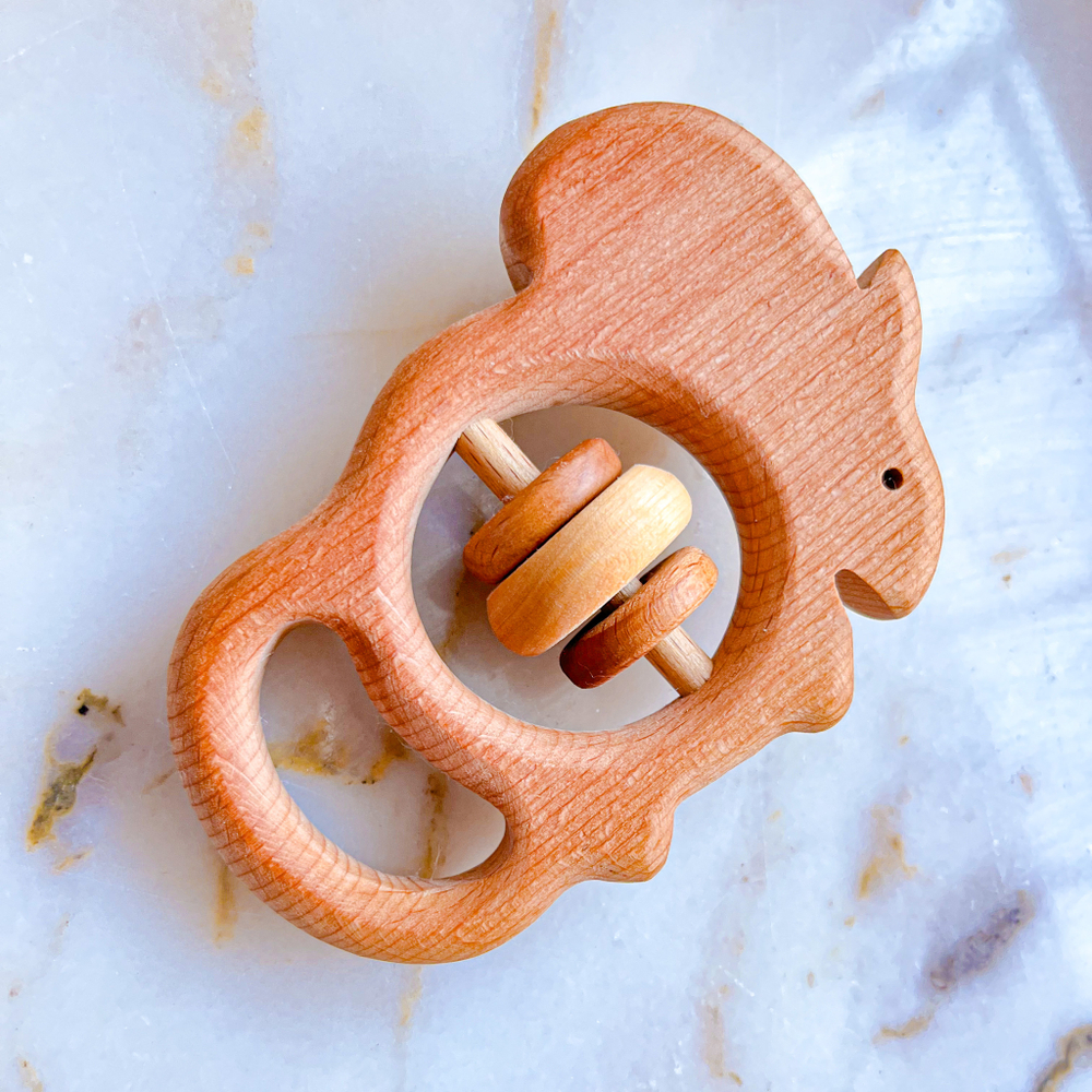 Деревянная погремушка Белочка euro Леснушки