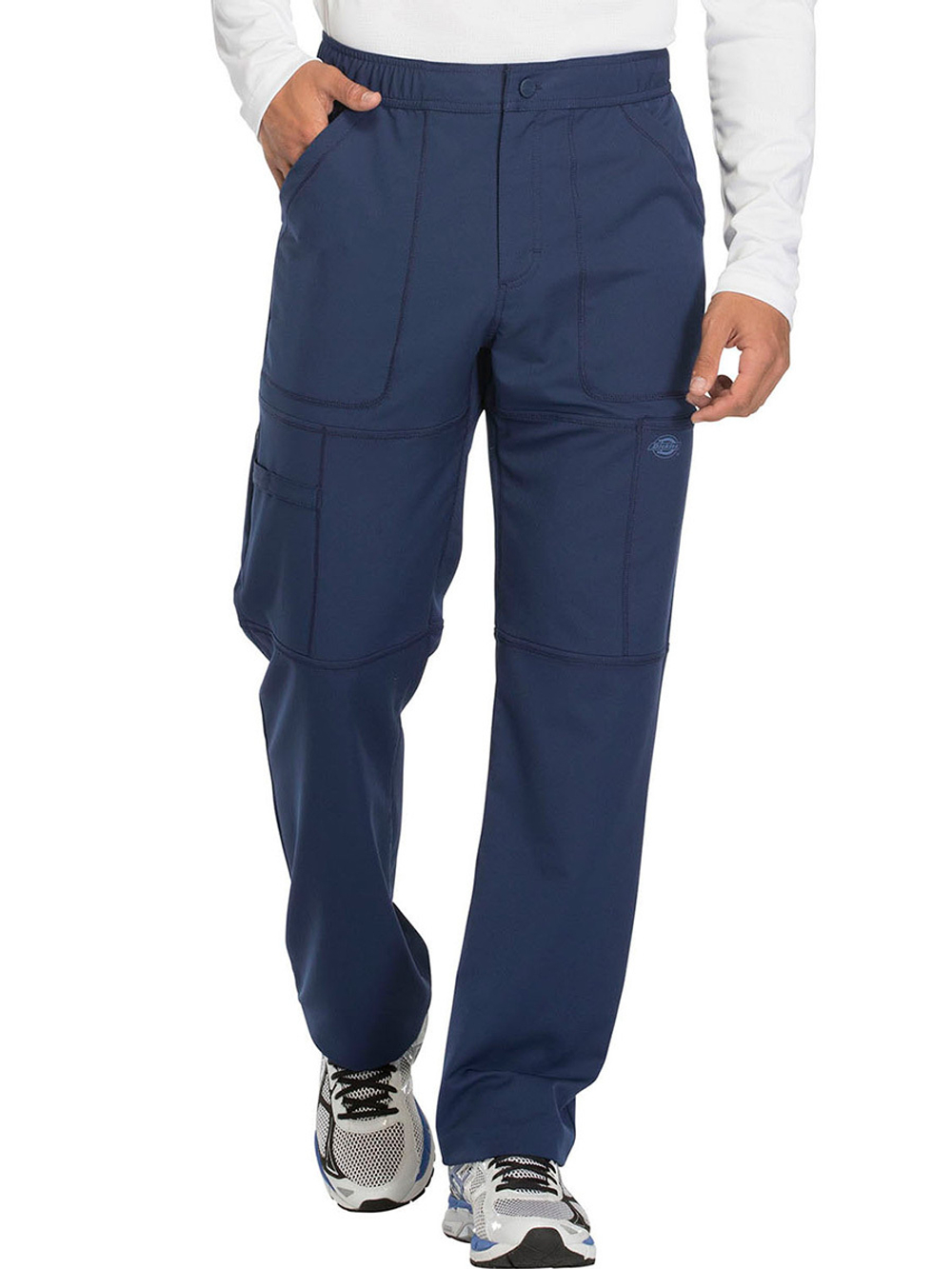 Брюки медицинские мужские укороченные Dickies DK110S на молнии, синий, L