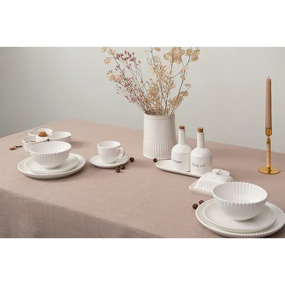 Набор из 2 чайных пар белого цвета Kitchen Spirit 275мл