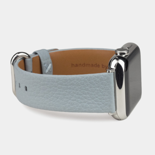 Ремешок для Apple Watch 40/41/42 mm из кожи теленка, голубого цвета