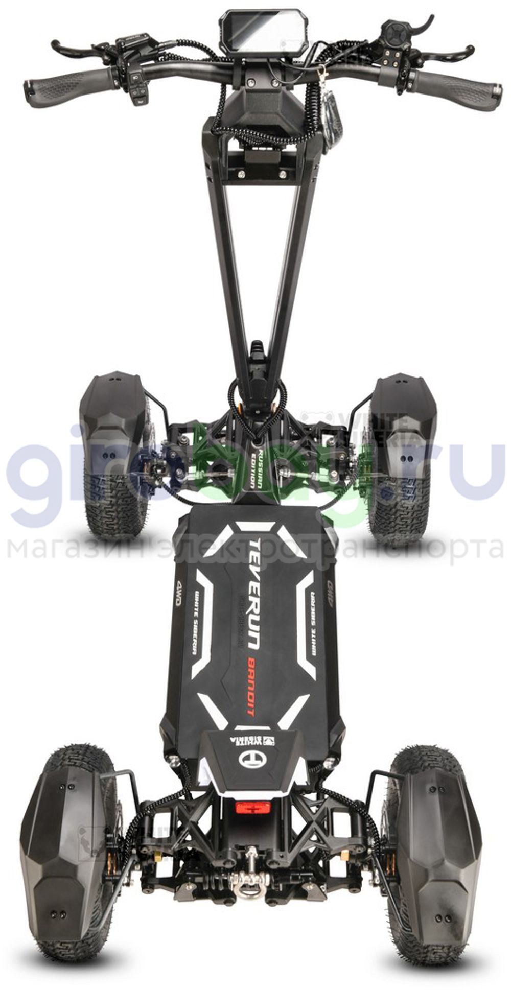 Электросамокат WHITE SIBERIA TEVERUN BANDIT 4x4 7200W 60V/60AH фото №15