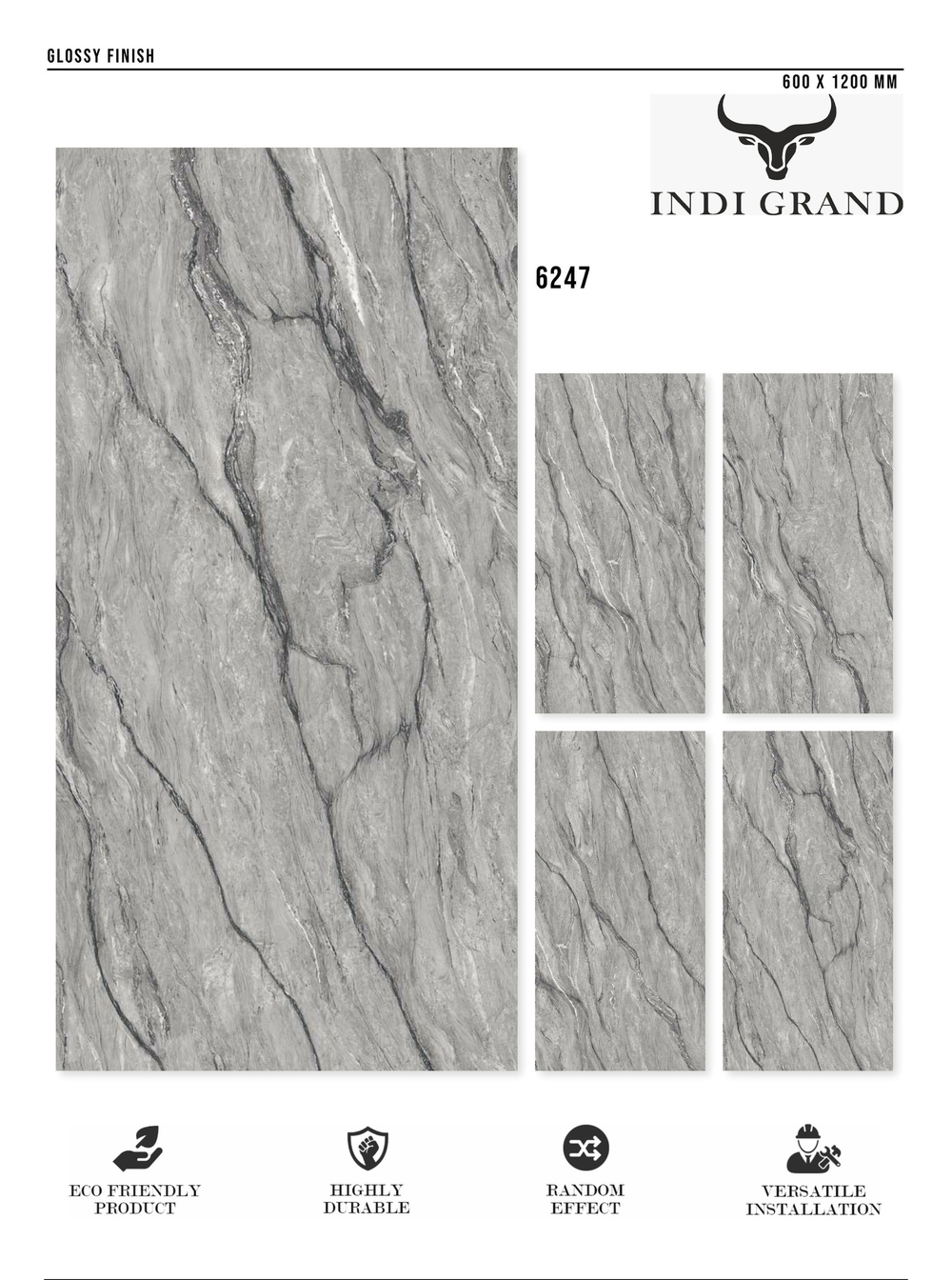 Керамогранит glossy №3 60х120, 6247