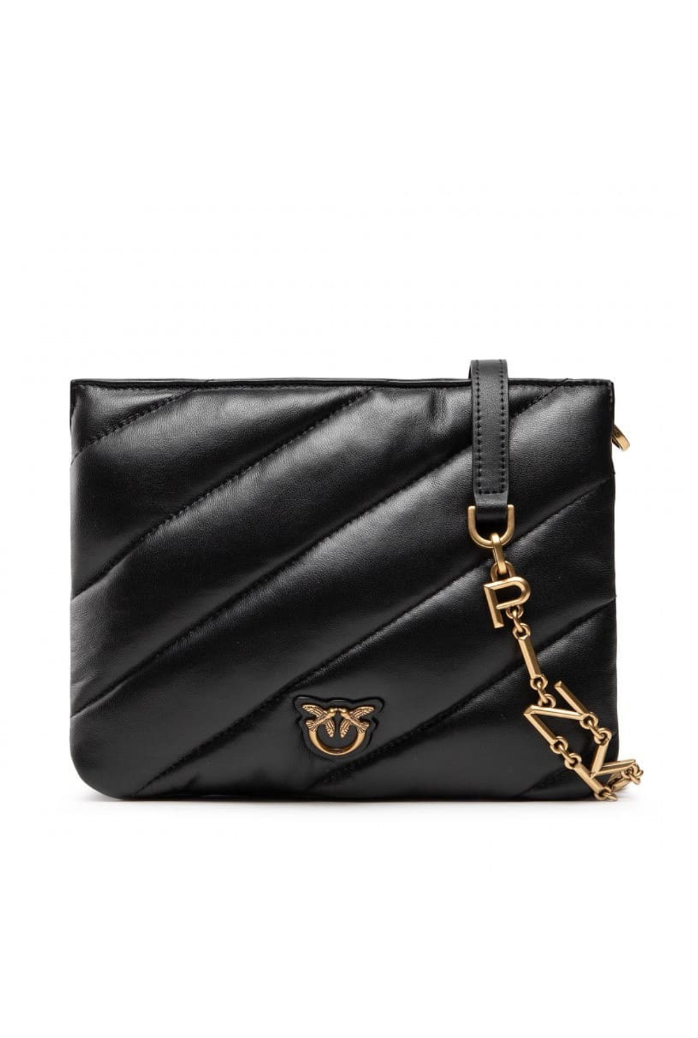 SMALL TWINS BAG MAXI QUILT – black