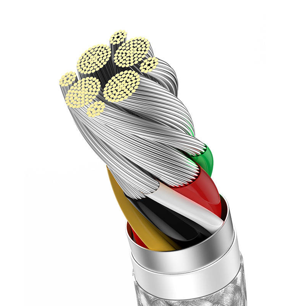 Кабель Baseus USB Type-C 1M 100W Dynamic Series Fast Charging White (CALD000602)