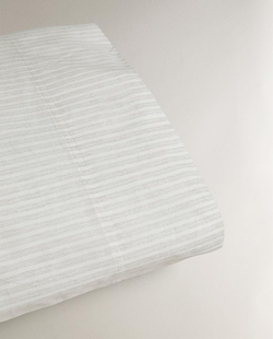 ZARA HOME НАВОЛОЧКА В ПОЛОСКУ, СЕРЫЙ