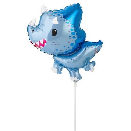 Мини Фигура Flexmetal Динозаврик трицератопс, голубой #902858АВ