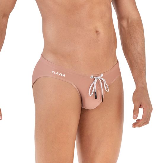 Мужские плавки коричневые Clever Moda COOL SWIMSUIT BRIEF 162202