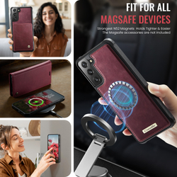 Чехол-кошелек CaseMe 2 in 1 MagSafe Samsung Galaxy S21 FE