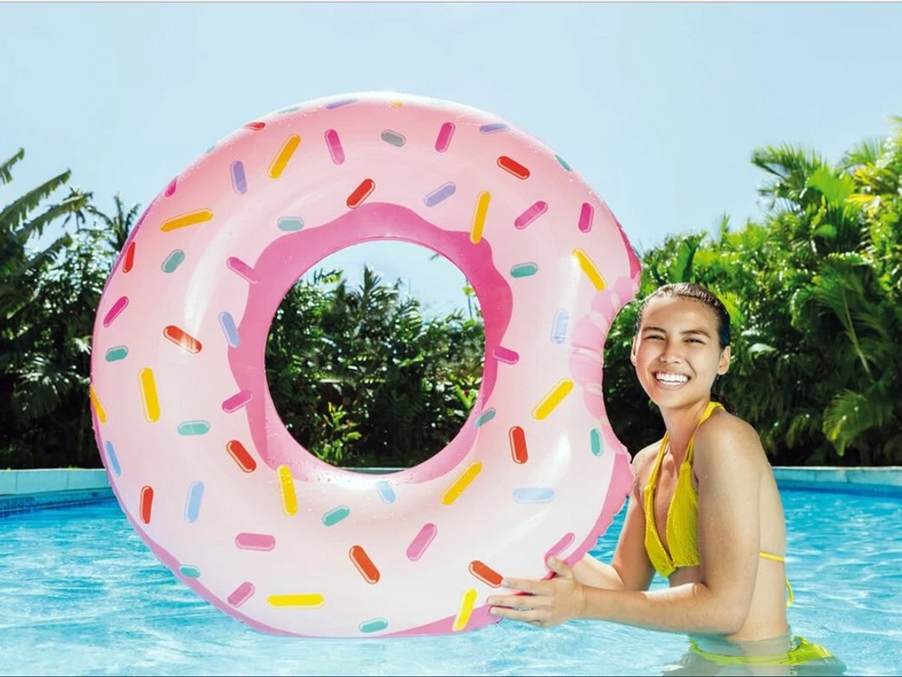 Надувной круг Пончик 107х99 см.